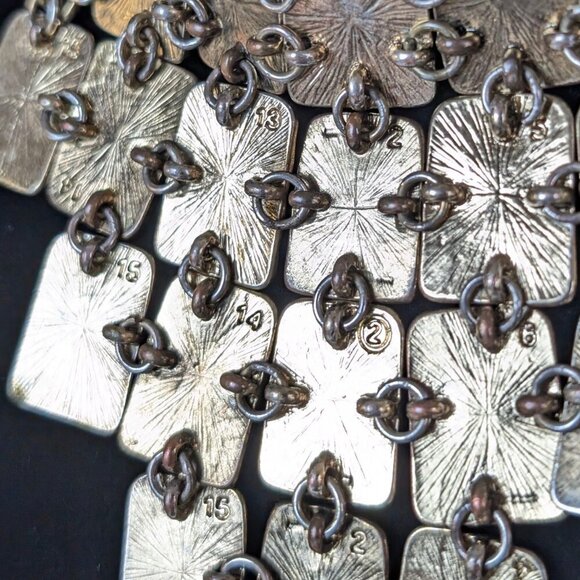 (2/$20) Bebe Hammered Bib Statement Necklace - Picture 5 of 7